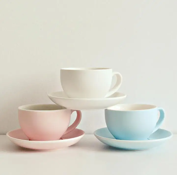 TECHOME 1 чашка Современная короткая кофейная керамическая кружка с ложкой поднос