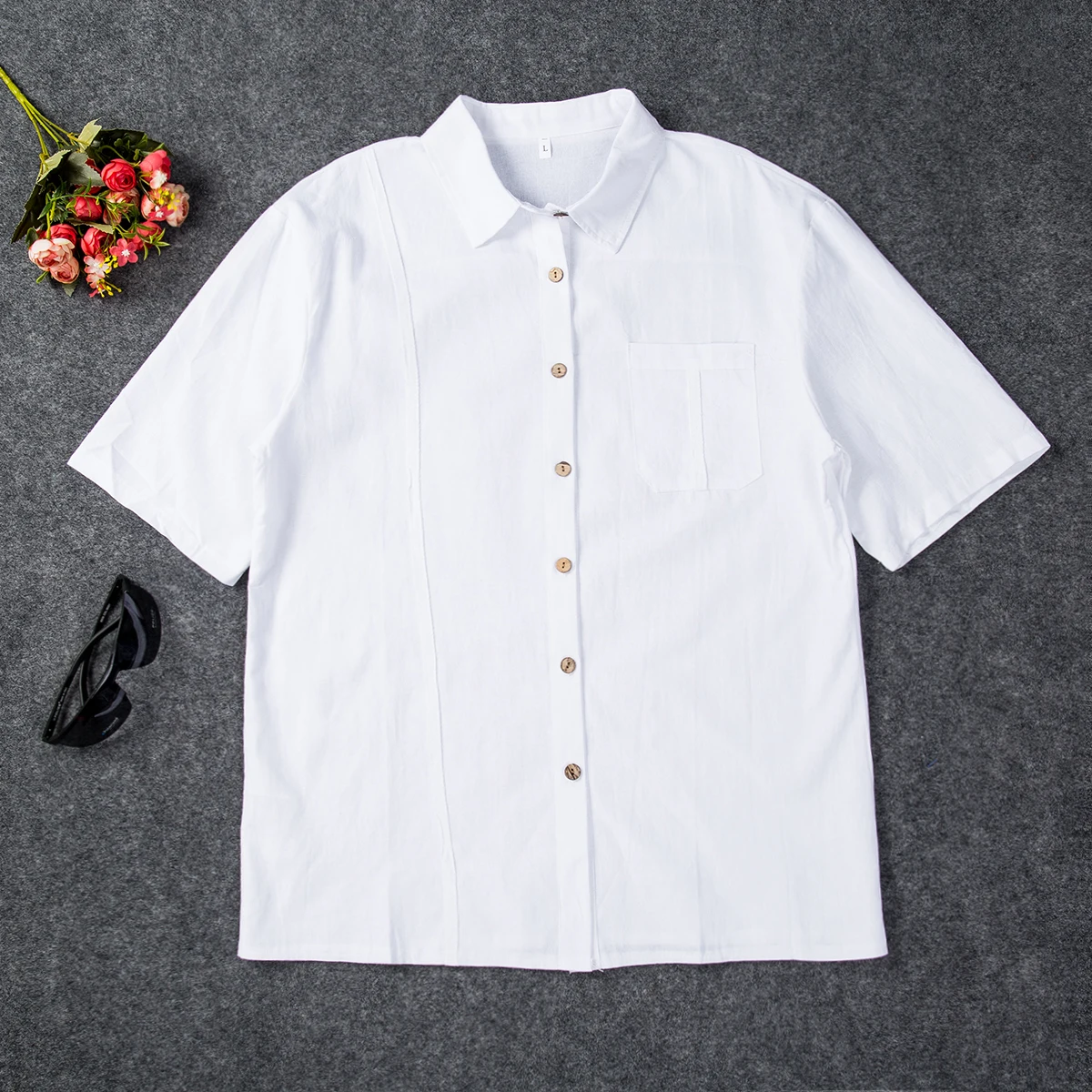 Мужская Повседневная рубашка с длинными рукавами приталенная принтом мягкая