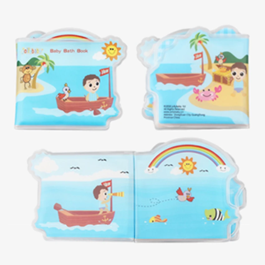 Бесплатная доставка Jollybaby сцена книга для ванны Детские образование в раннем