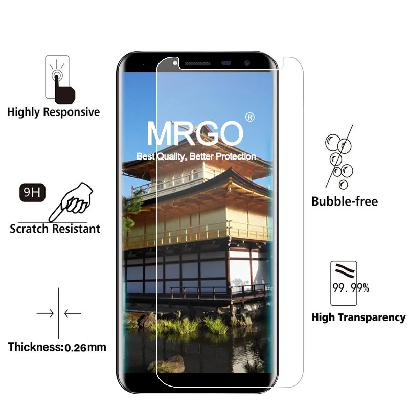 MRGO 10 шт. закаленное Стекло для Oukitel C8 телефон Экран защитная пленка 9 H Защитная