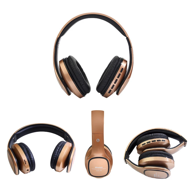 GiGiboom Портативный Беспроводной Bluetooth наушники mp3 плеер Складная стерео гарнитура
