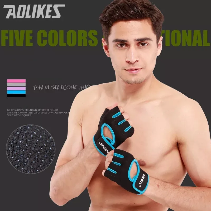 1 пара спортивных перчаток Перчатки для фитнеса и верховой езды дышащие