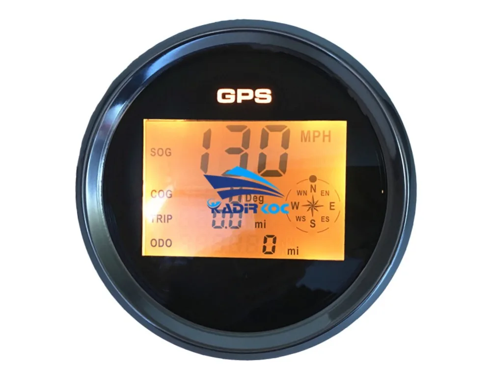 1 шт. Фирменная Новинка 85 мм спидометры GPS измерительные приборы 0-999 узлов миль в час) или км/ч лодка Скорость Mileometers одометр спидометр с счетчик пробега Cog Sog Функция