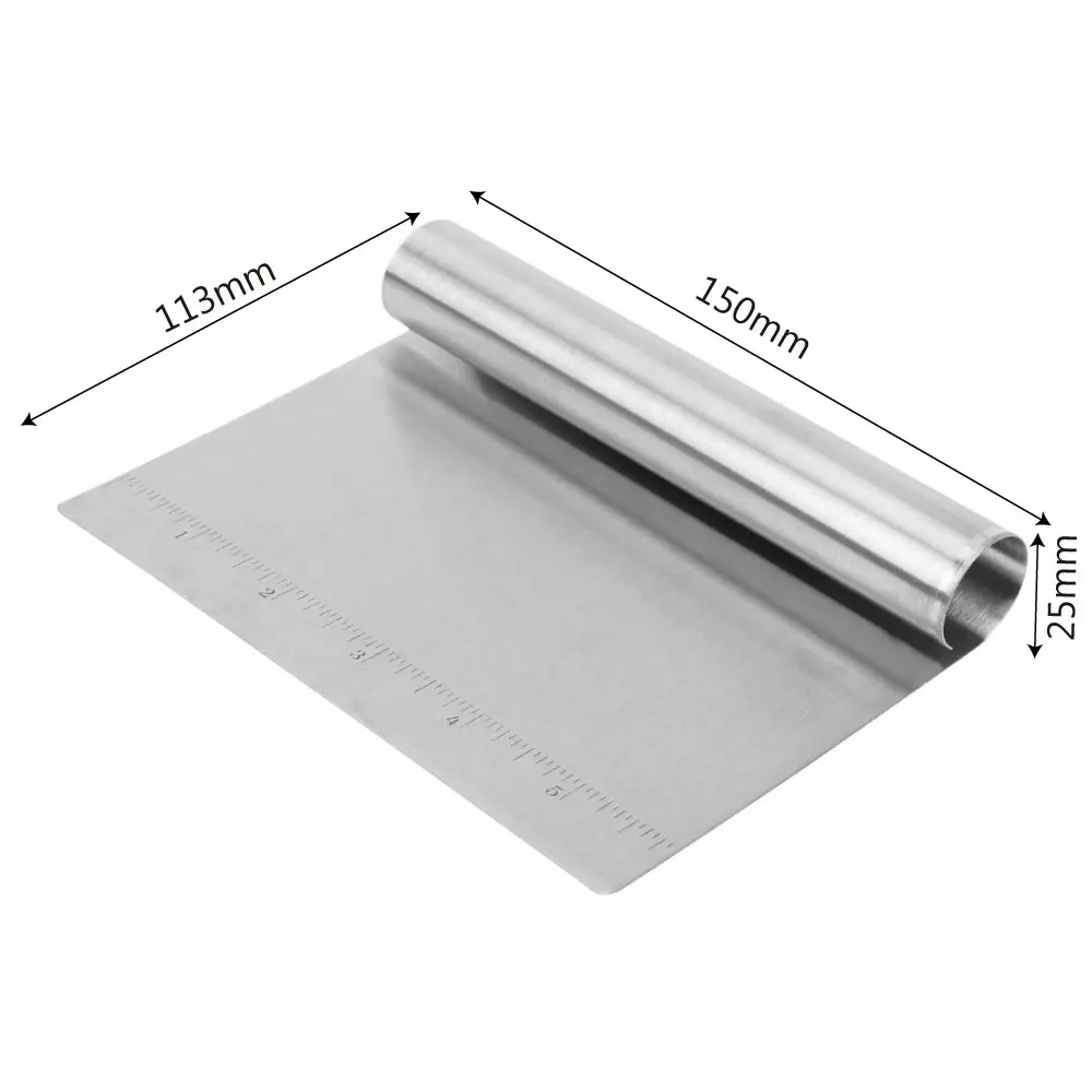 HOOMIN нержавеющая сталь для пицца выпечка блинная лопатка муки скребок резак теста