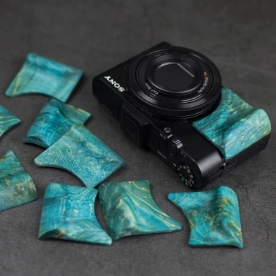 Деревянная рукоятка для замены камеры sony RX100 II III VI RX100VII RX100M3 RX100M4 RX100M5 RX100M6 RX100M7 с лентой