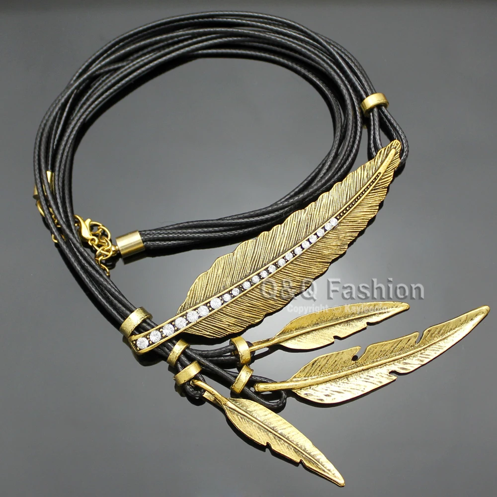 Винтажные позолоченные и серебряные индийские Подвески с большими листьями