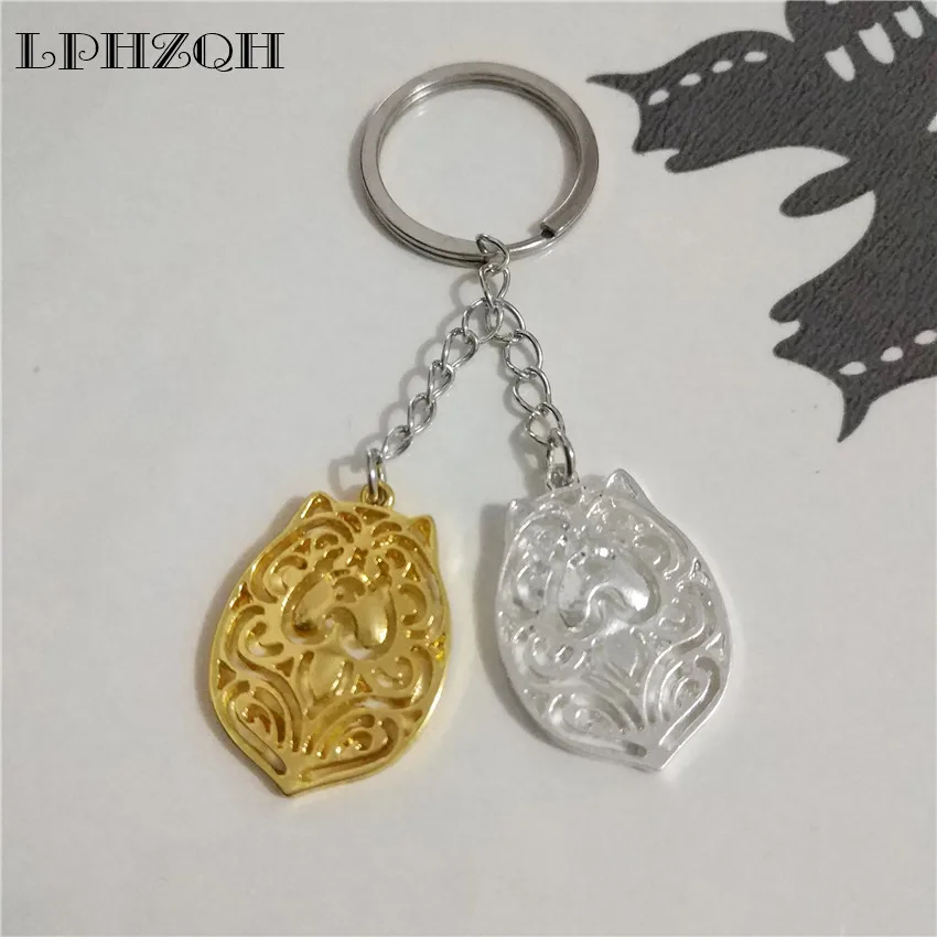 LPHZQH модная трендовая Милая цепочка для ключей с изображением щенка чау собаки