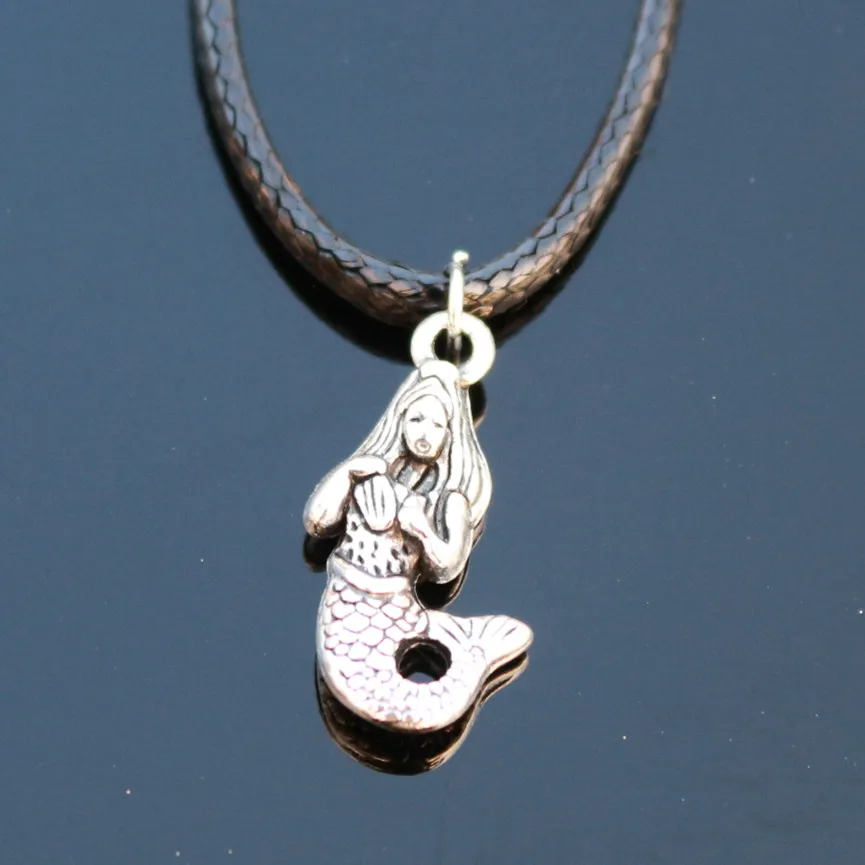 Новые стили мужской бижутерии винтажный якорь Дельфин крыло крест лист кожаное