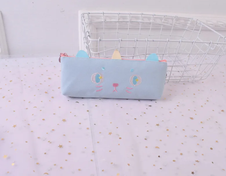 1 шт. кавайный чехол для карандаша милый подарок с Unicorn Хэлло Китти школьный пенал карандаш Чехол Карандаш сумка, школьные принадлежности канцелярские товары