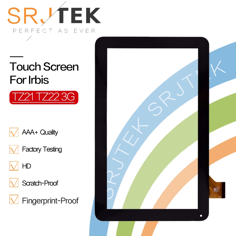 Srjtek 10 1 &quotчерный для Irbis TZ21 TZ22 3G сенсорный экран дигитайзер панель Замена