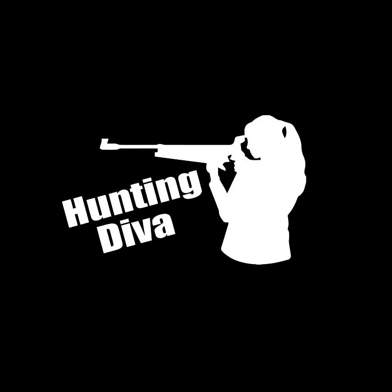 YJZT 12 4*7 5 см Охота Diva девушка виниловые наклейки приятный дизайн автомобиля