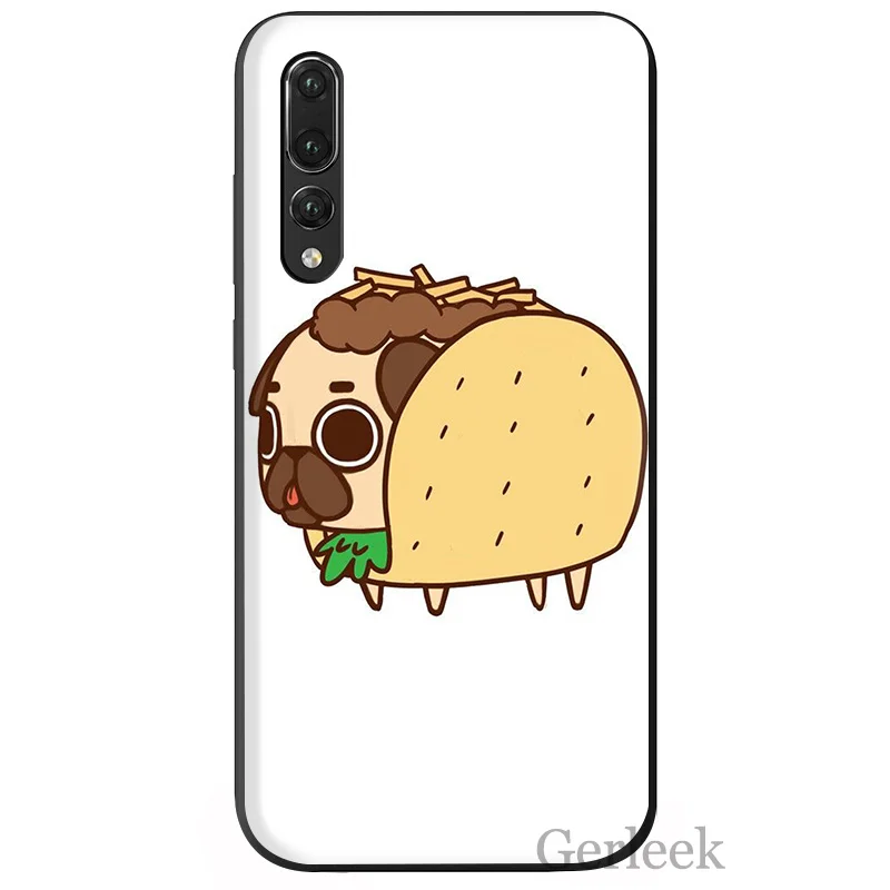 Мобильный телефон чехол Sushi Pug новинка Fundas для Huawei P Smart P30 P8 P9 P10 P20 Lite Pro