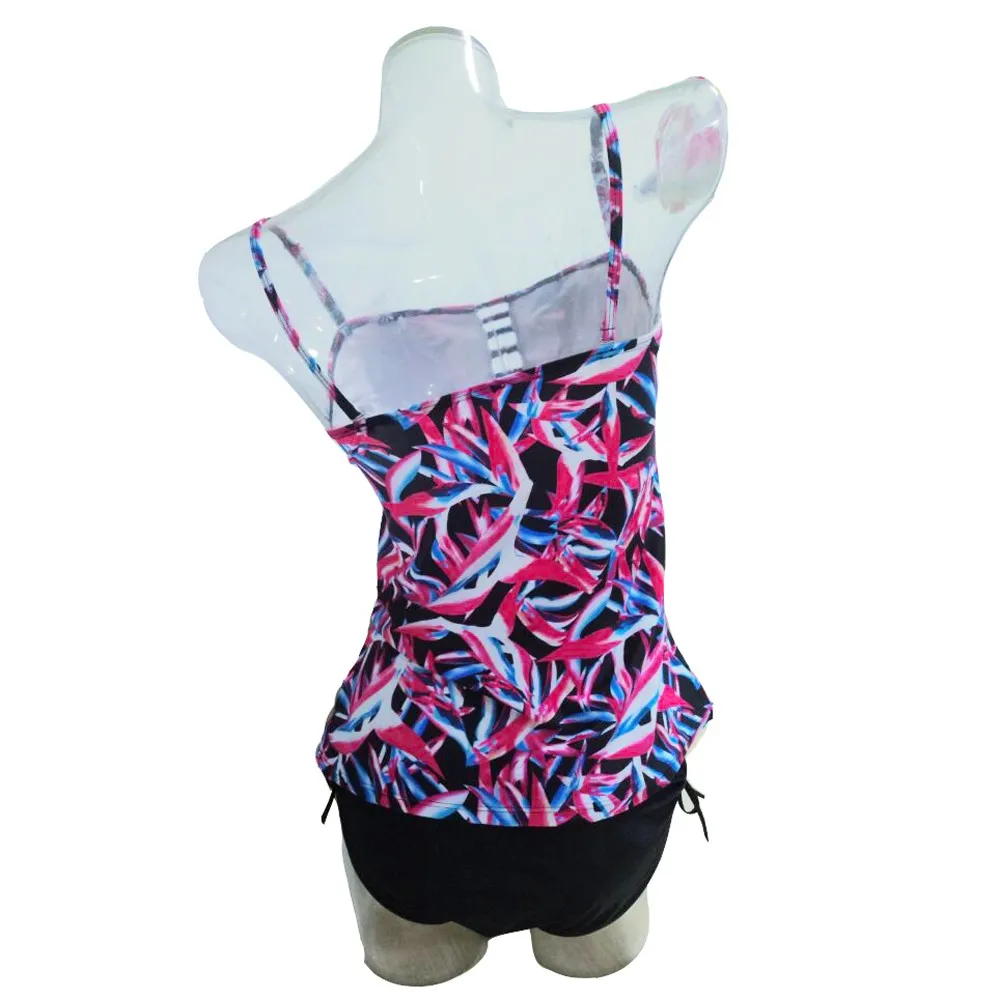 Купальный костюм большого размера для беременных танкини женский купальник с