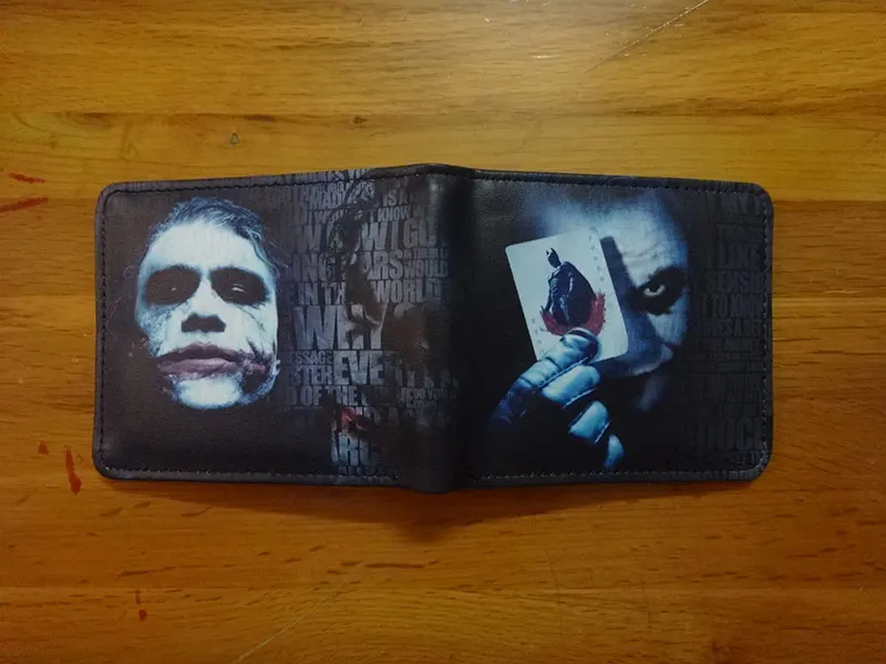 Классический короткий кошелек с аниме Joker кожаный мультяшным рисунком для женщин