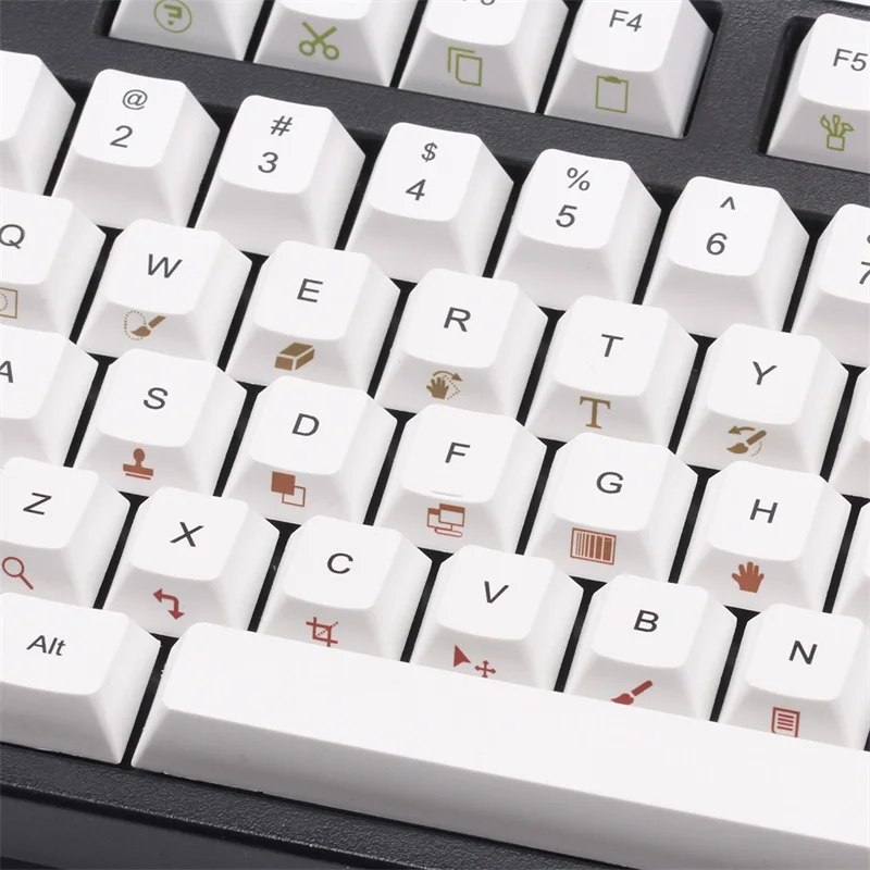 Фотошоп keycaps краска ПОДБИТАЯ вишня профиль для cherry mx механическая клавиатура ANSI