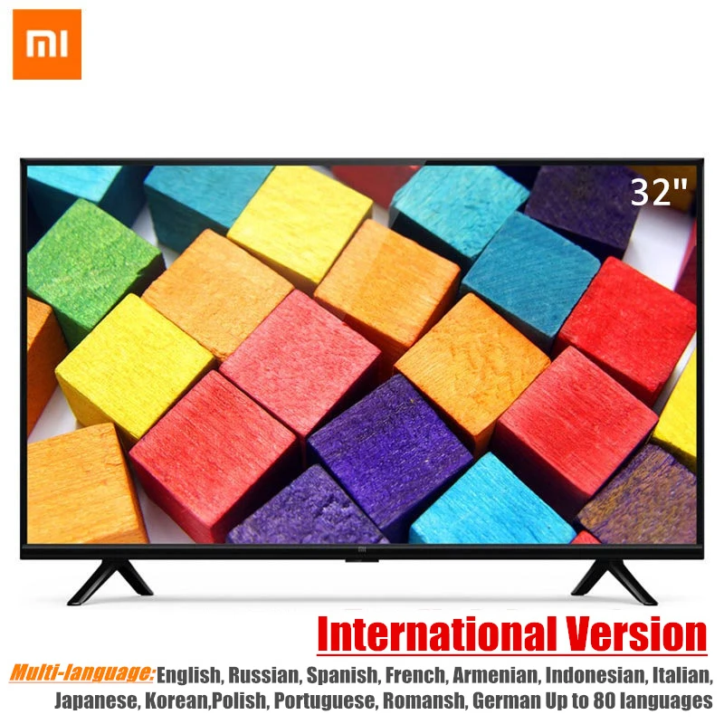 Глобальная версия Оригинальный Xiaomi Smart tv 4A 32 дюймовый HD светодиод экран интеллект