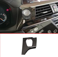 carbon fiber abs car engine start stop button decoration cover trim accessories for bmw x3 g01 2018 for left hand drive