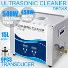 Granbo 540 вт ультразвуковой очиститель 15л для ванны 40 кГц 110220 в обогреватель Дега автомобиля ультразвуковая стеклянная посуда лабораторный двигатель инжектор двигателя для очистки