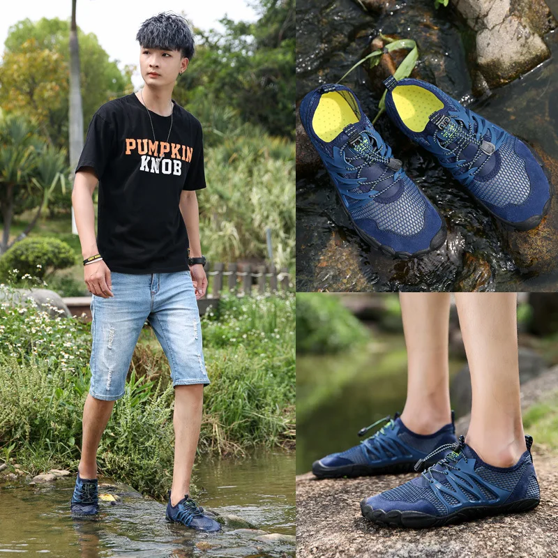 

2019 New Summer Water Shoes Men Beach Sandals Upstream Aqua Shoes Man Quick Dry River Sea Slippers Diving Swimming Socks