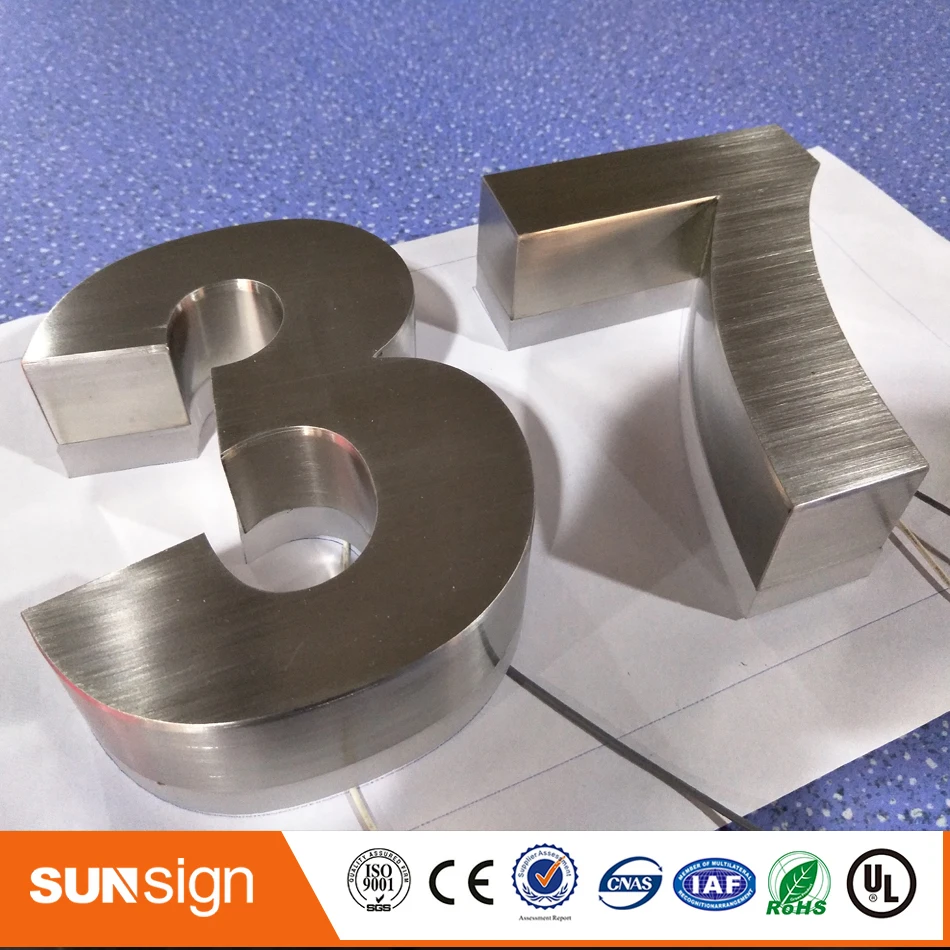 H15 нержавеющая сталь акриловые задние 3d буквы с подсветкой|backlit letters|3d stainless steel