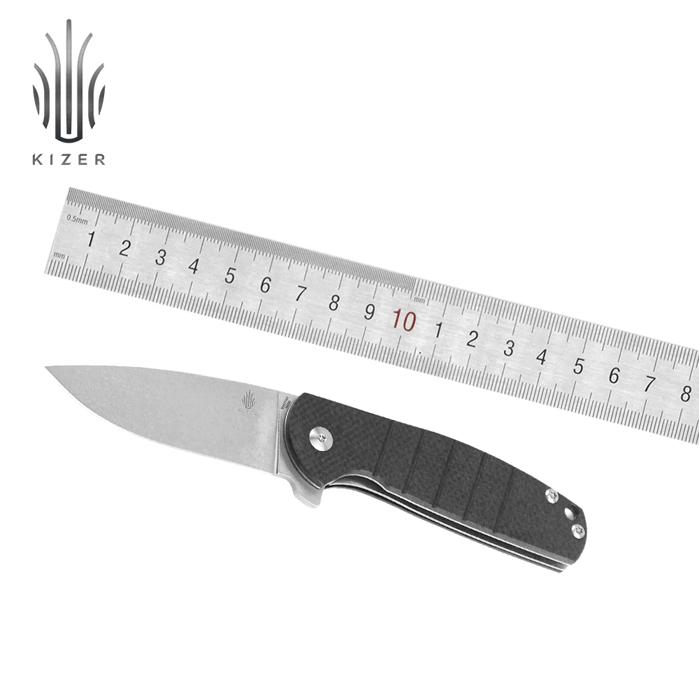 Нож для выживания Kizer, складной карманный нож V3471N1, высокое качество, G10, ручной нож для кемпинга и улицы
