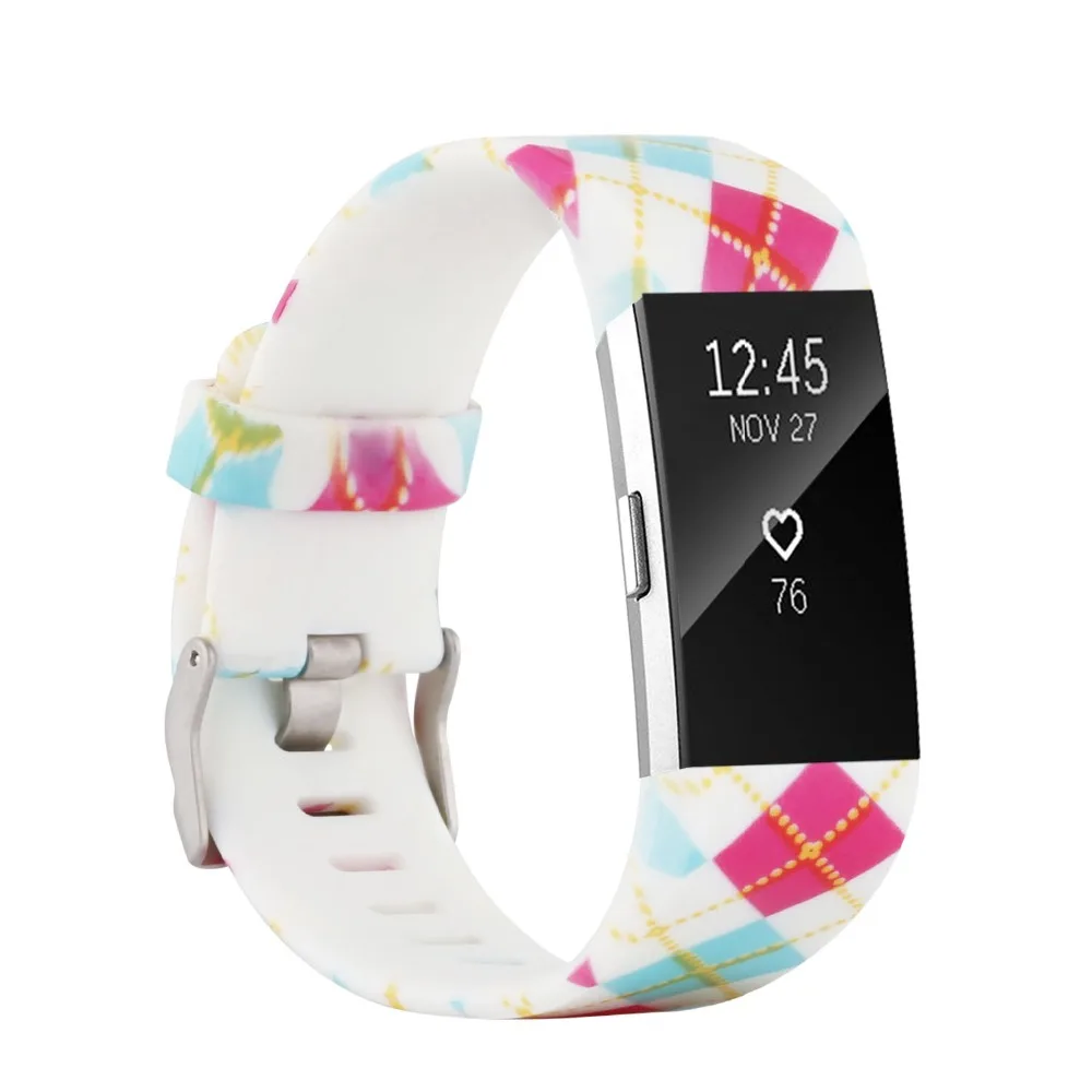 Сменный аксессуар браслет с металлической застежкой для Fitbit Charge 2 фитнес