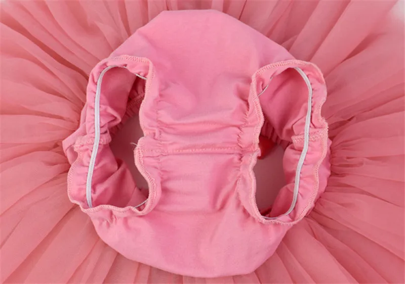 Детские хлопковые шифоновые шаровары-пачки с рюшами 4 слоя милый детский
