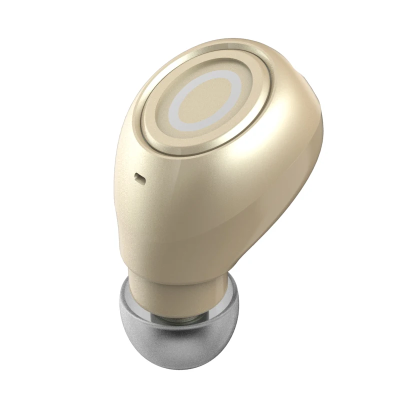 Yulubu, классические, мини, A6, беспроводные наушники, Bluetooth 4,1, вкладыши, наушники, музыкальные наушники, гарнитура, микрофон для смартфона - Цвет: Gold