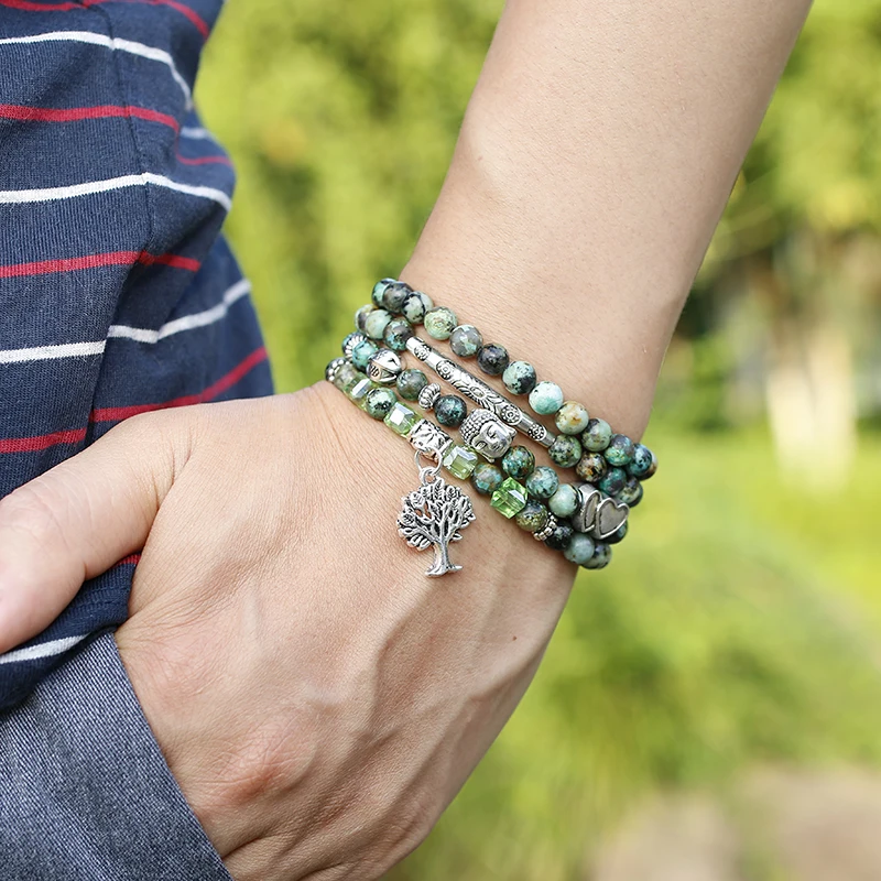 Натуральные африканские бирюзы ручной работы натуральные камни 6 мм фотобусины