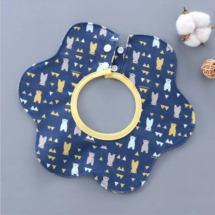 Baby Bibs 10 Непромокаемые детские нагрудники; детские слюнявчики; хлопковый Слюнявчик с цветочным принтом для маленьких мальчиков и девочек; вращающийся на 360 градусов; детские слюнявчики; тканевые Слюнявчики - Цвет: Baby Bibs 10