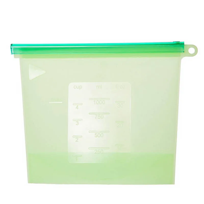 

Reusable Silicone Vacuum Food Fresh Bags Wraps Fridge Food Storage Containers Refrigerator Bag Kitchen Colored Ziplock Bags