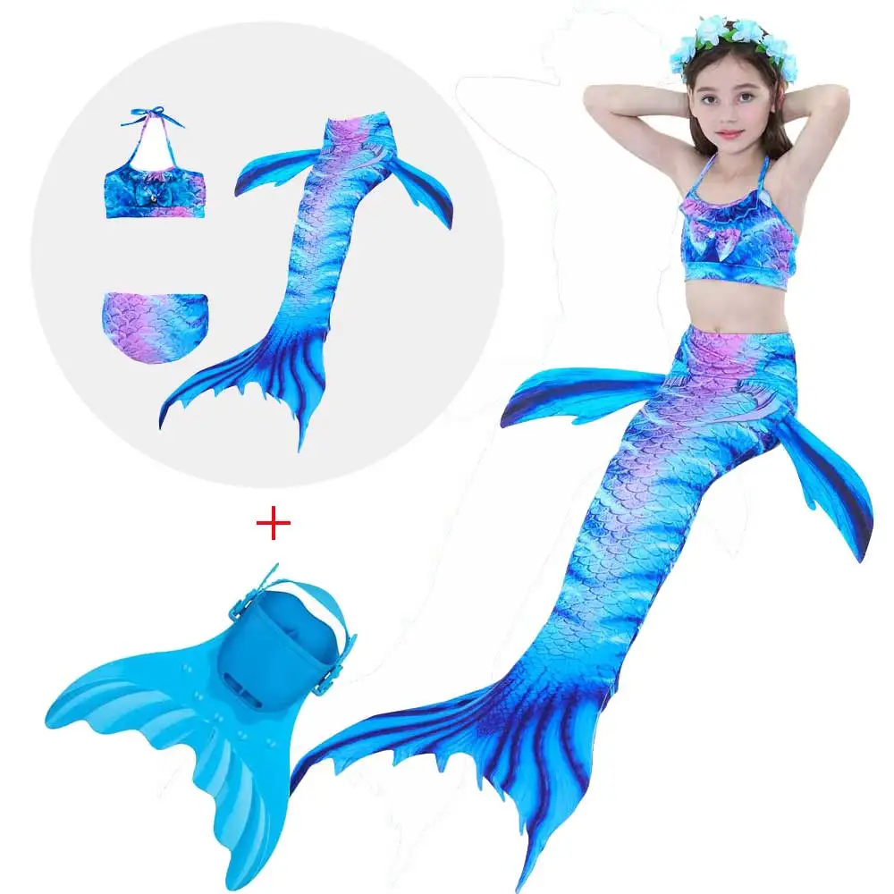 2018 летнее пляжное платье для девочек маскарадные платья Русалочки маленьких с