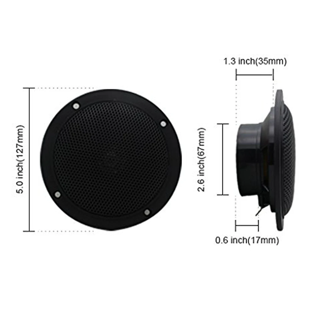 4 канальный 500 Вт Морской Bluetooth мотоцикл аудио усилитель лодка USB MP3 стерео +