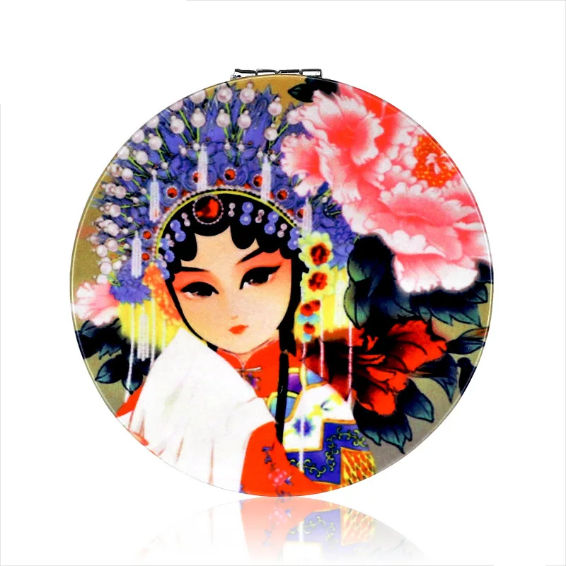 Gui Fei Zui Jiu Косметическое зеркало для макияжа, подставка для зеркала заднего вида для настольного ванной комнаты, спальни, для путешествий, инструменты, круглое зеркало в китайском стиле - Цвет: Gui Fei Zui Jiu