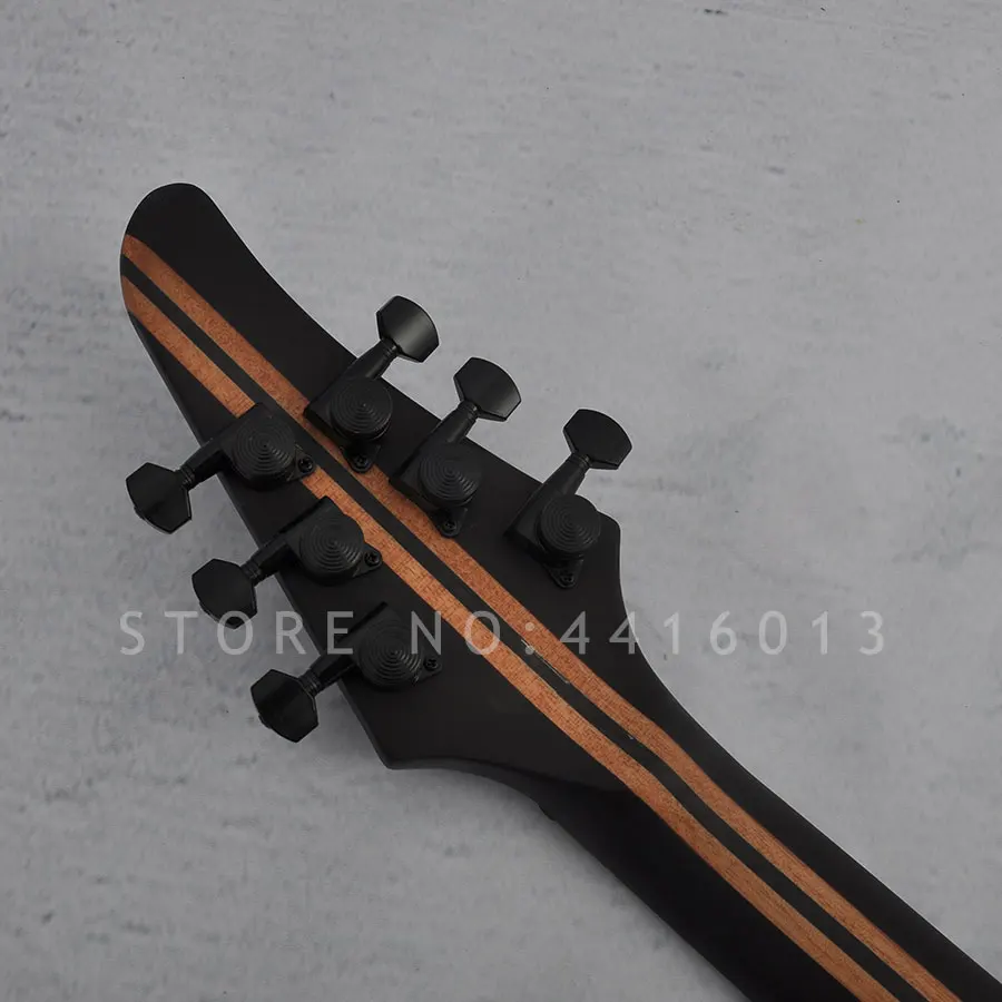 Высокое качество, Заводская электрогитара Mayones, 6 струн с шеей через тело, гриф из черного дерева, корпус из красного дерева