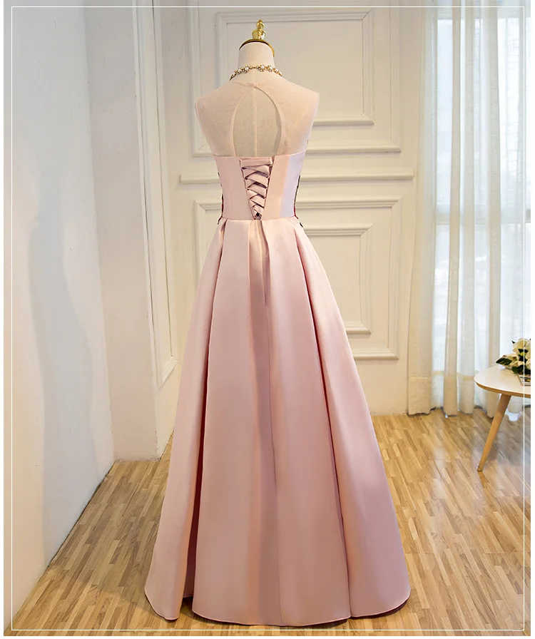 Распродажа халат De Soiree SSYFashion банкет невесты роскошный атласный со шнуровкой тонкий вечерние платья
