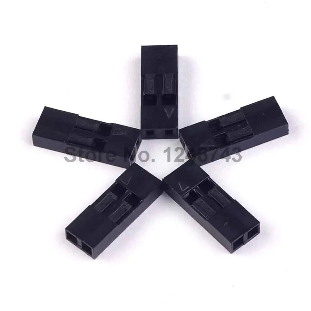 100 шт. пластиковые штекеры Dupont 2 54 мм контакта 2P|dupont connector 2p|dupont 2pwire 2pin |
