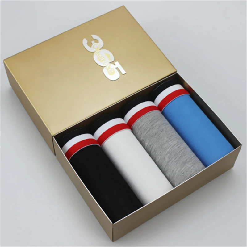 4PCS/SET Sexy male short panties pure Modal Men's boxers Trunk breathable Male Underwear Men Cueca Masculina Boxer shorts Homme | Мужское