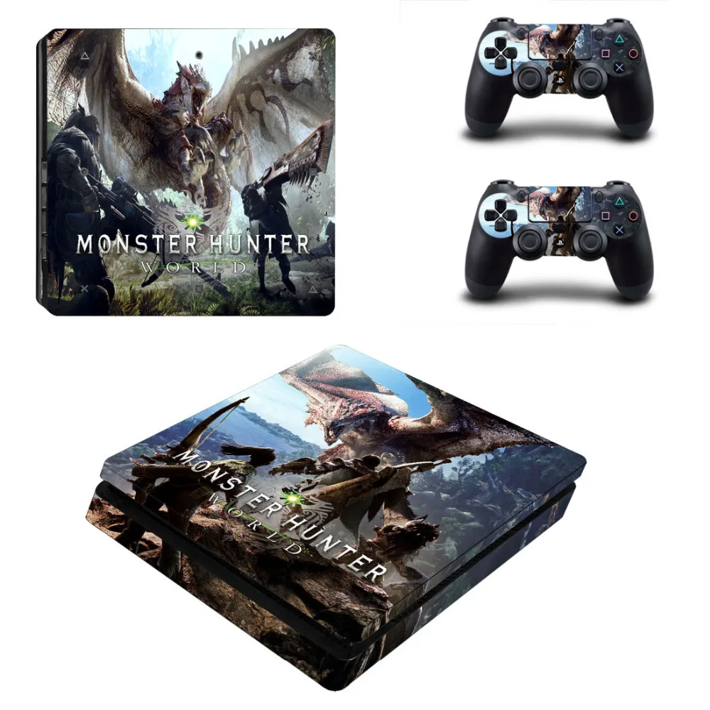 Для игроманов костюм Монстер Хантер для Мир PS4 тонкая кожа Стикеры Sony Игровые