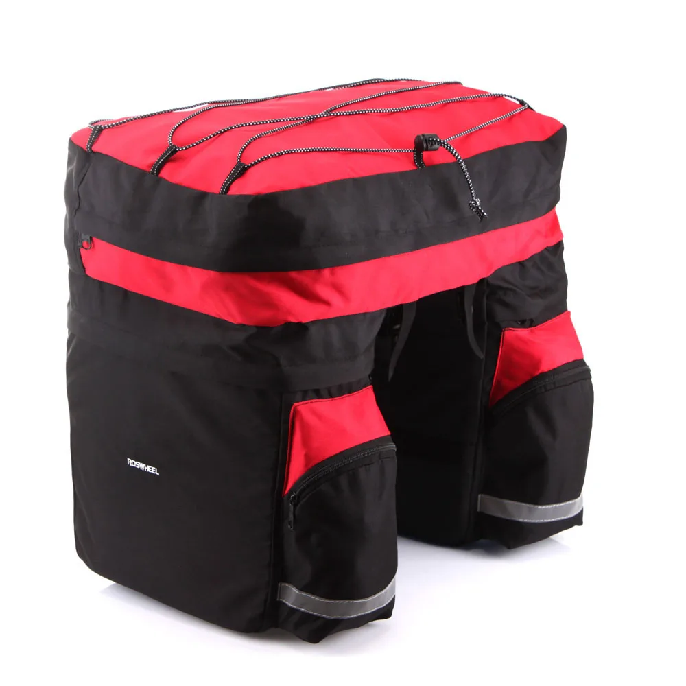 ROSWHEEL 60L велосипедная корзина водонепроницаемая сумка двухсторонняя задняя