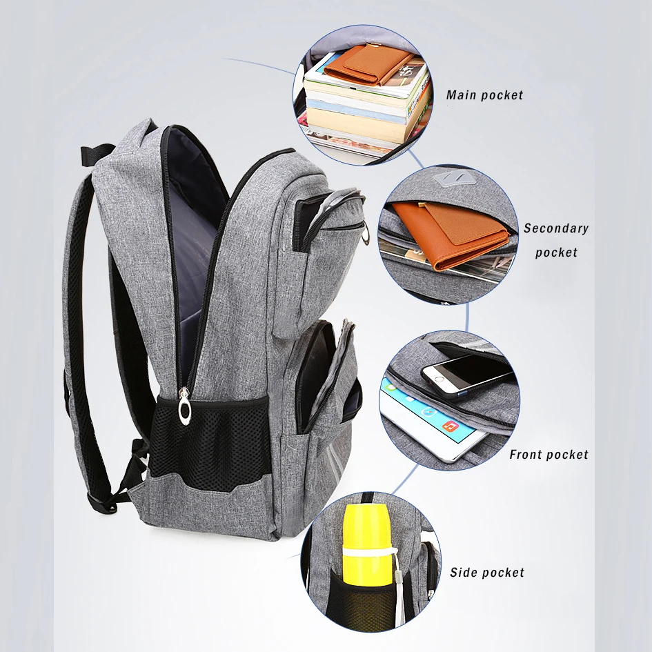 Одноцветные школьные сумки для детей Teena вместительный школьный рюкзак