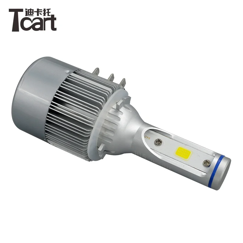 

Tcart 1Set Car Universal Led Head Lights Auto Led Bulbs Led Headlights COB Chip Headlamps 3800Lm Auto LED White C6 H15 36W 6000K