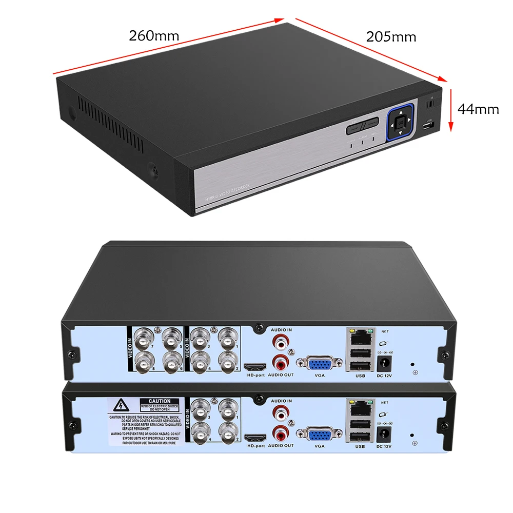 XMeye H.265 4CH 8 канальный 5MP Гибридный коаксиальный wifi 6 в 1 XVI TVI CVI NVR AHD CCTV DVR видео рекордер