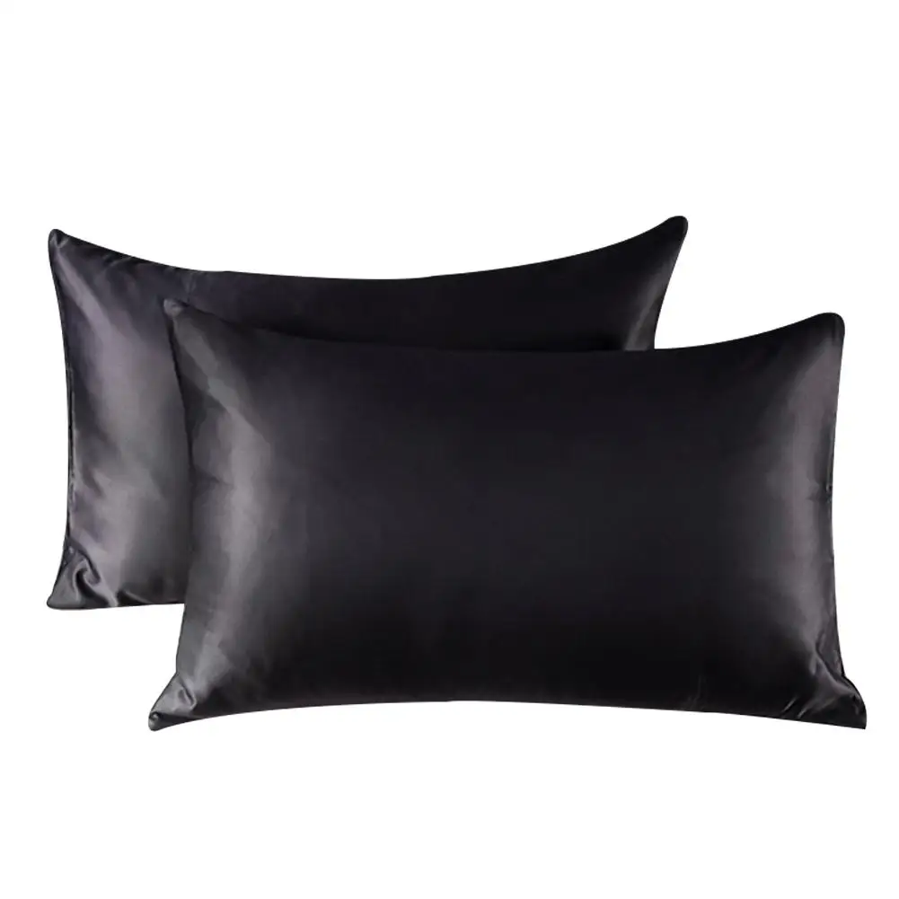 100% шелковистый атласный красивый чехол для подушки стандартный Королевский из 2