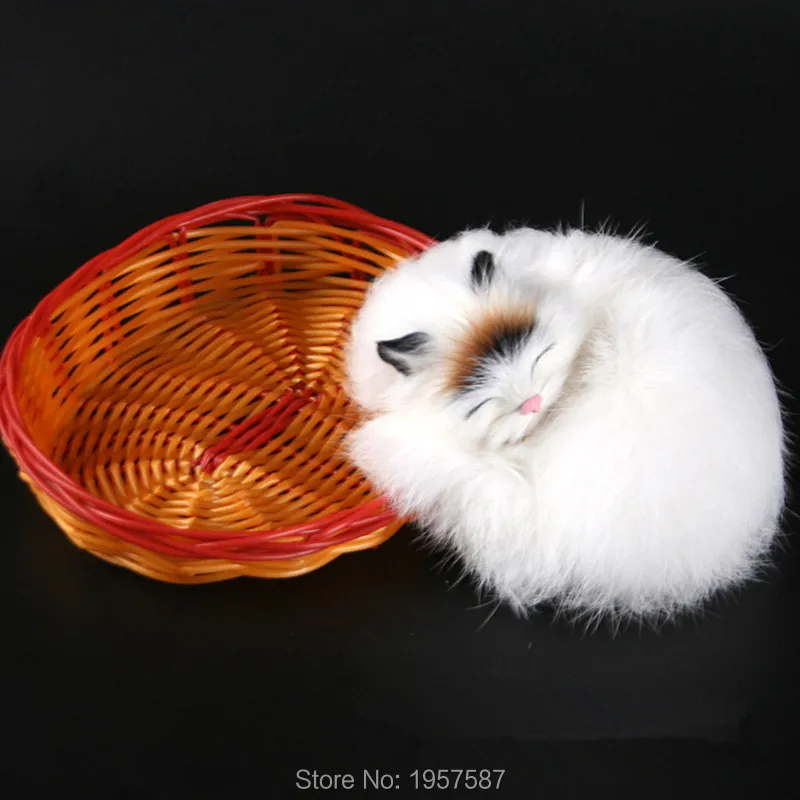 Ручной работы Натуральная Шерсть и Волосы Emulational Животных Искусственный Кошка