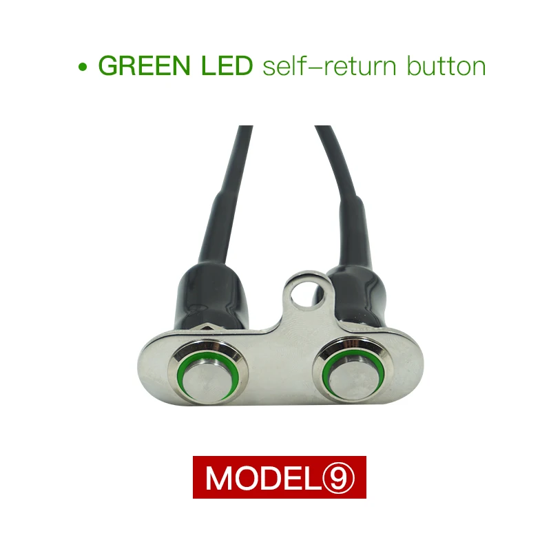 Model I 12 V светодиодный мотоциклетный переключатель руль регулируемое крепление водонепроницаемые переключатели ВКЛ-ВЫКЛ световая сигнализация - Цвет: Model I