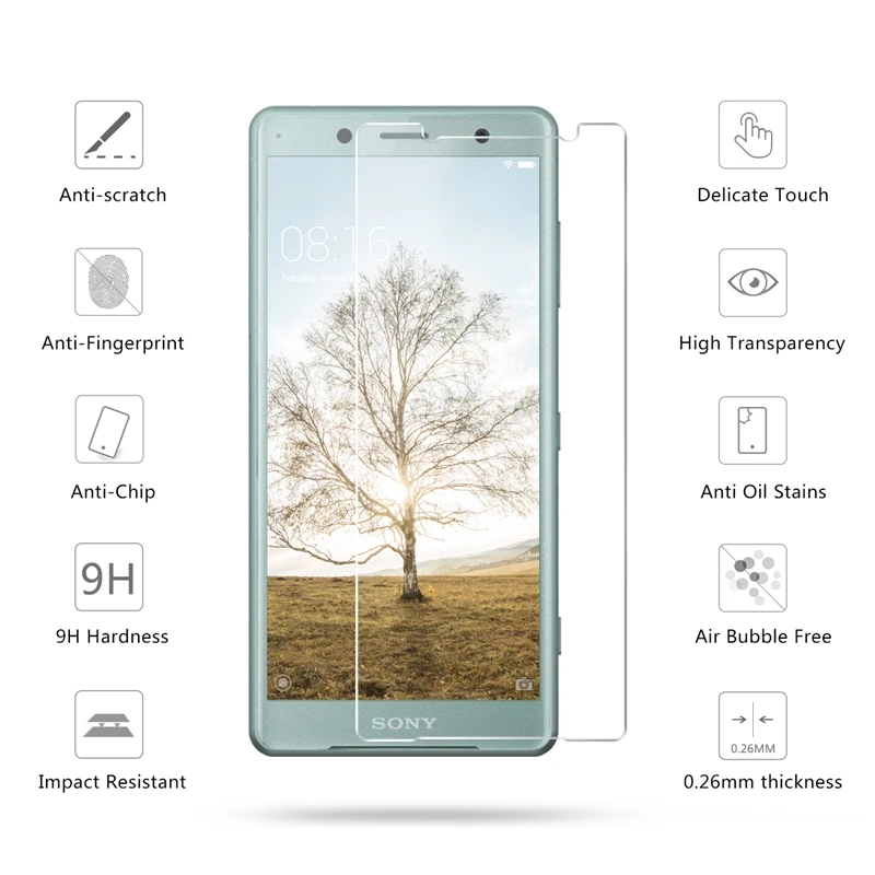 3 шт. Защитное стекло для sony Xperia XZ2 XZ1 Compact XZs XZ Premium XA XA1 XA2 ультра закаленное стекло защитная пленка из фольги