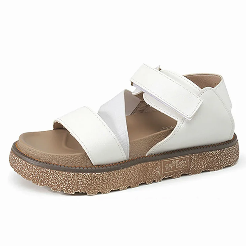 NEW Arrivals Summer Women's Sandals Big Size 41 42 43 Ladies Platform Shoes Casual Flat Heel Women White | Обувь