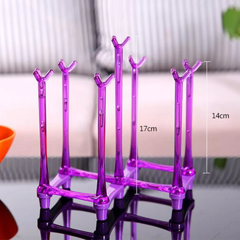 Drain rack Drink Glass Bottle Storage rack Cup Holder Stand Durable Plastic Pull-out Drain Cup Holders Hot Sale