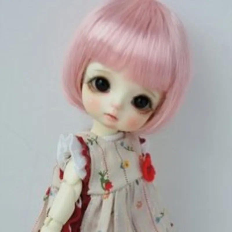 Шарнирная кукла парик мини студенческий стиль милый розовый цвет lati ob11|Куклы| |